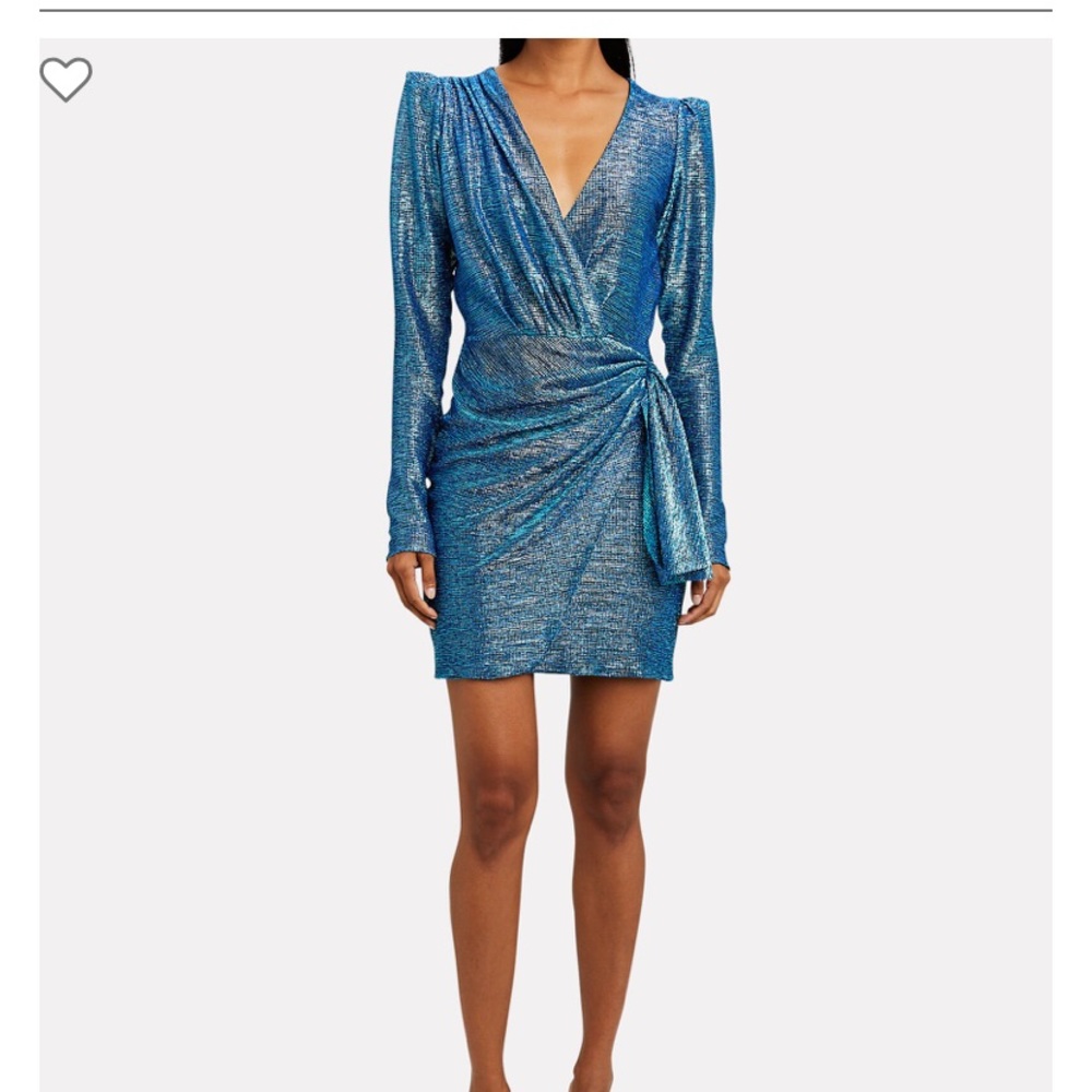 NWT Patbo blue metallic dress from Intermix